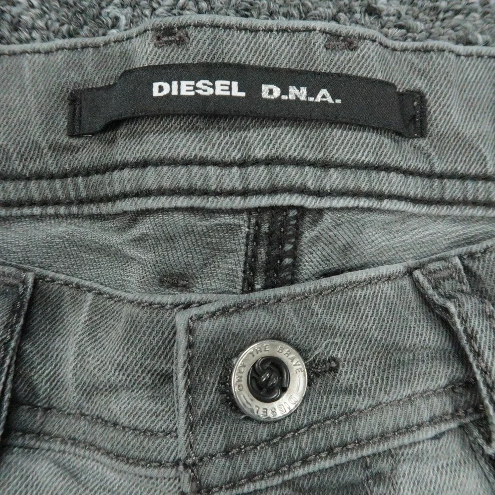Diesel Jeans Mens 28x30 Gray Tepphar Slim Carrot Tapered Stretch 5 Pocket DNA